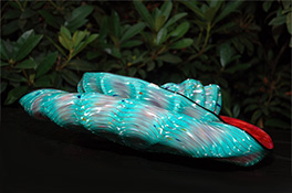Turquoise Barnacle Art Glass Nesting Sets by Robert Kaindl