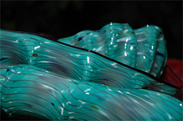 Turquoise Barnacle Art Glass Nesting Sets by Robert Kaindl