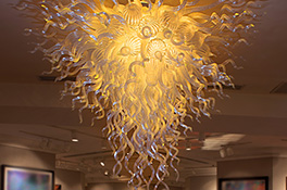 crystal white chandelier