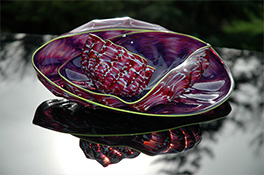 Purple Barnacle Glass Art Nesting Sets by Robert Kaindl