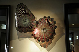 Wall SeaShapes Art Glass Sconces by Robert Kaindl