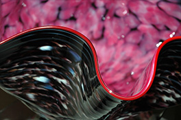 Giant Ostrea Bowl Luxury Art Glass by Artist Robert Kaindl