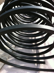rolled steel art sculpture photo