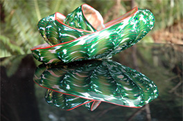 Green Barnacle Art Glass Nesting Sets by Robert Kaindl
