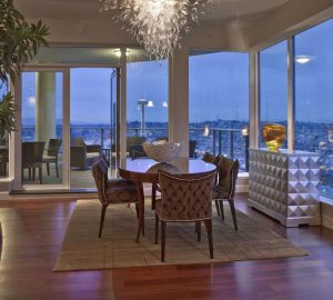 Escala Penthouse Crystal Chandelier in Seattle Washington