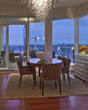 Escala Penthouse Crystal Chandelier in Seattle Washington