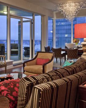 Escala Penthouse Crystal Chandelier in Seattle Washington