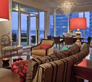 Escala Penthouse Crystal Chandelier in Seattle Washington
