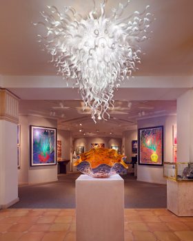 Hawaii NaPua Gallery Crystal White Chandelier