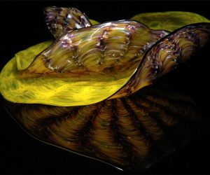 Yellow Barnacle Art Glass Nesting Sets by Robert Kaindl