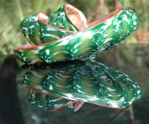 Green Barnacle Art Glass Nesting Sets by Robert Kaindl