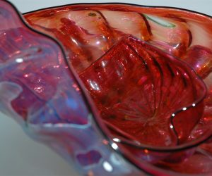 Red Barnacle Art Glass Nesting Sets by Robert Kaindl