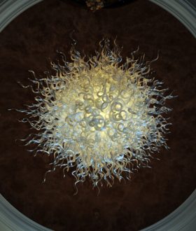 California Crystal Chandelier - bottom view