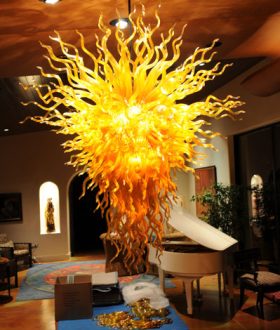 Kaindl Chandelier in home of a Las Vegas legend
