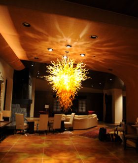 Kaindl Chandelier in home of a Las Vegas legend