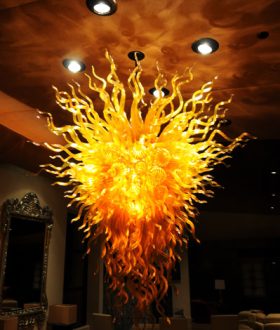 Kaindl Chandelier in home of a Las Vegas legend