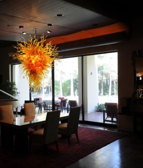 Kaindl Chandelier in home of a Las Vegas legend