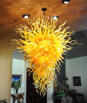 Kaindl Chandelier in home of a Las Vegas legend