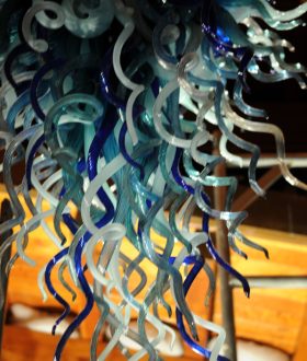 New Zealand Ocean Colored Chandelier