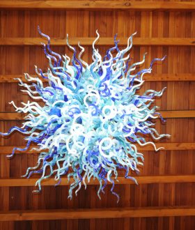 New Zealand Ocean Colored Chandelier
