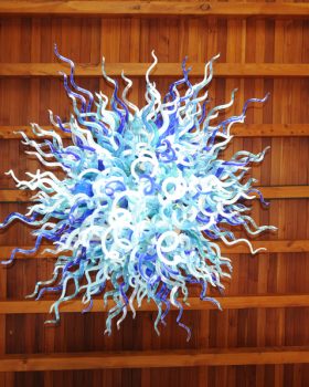 New Zealand Ocean Colored Chandelier