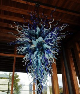 New Zealand Ocean Colored Chandelier
