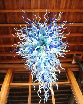 New Zealand Ocean Colored Chandelier