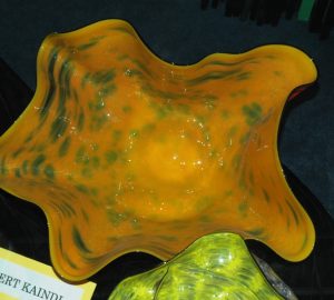 Giant Ostrea Bowl Luxury Art Glass by Artist Robert Kaindl