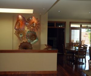 Wall SeaShapes Art Glass by Artist Robert Kaindl
