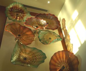 Wall SeaShapes Art Glass by Artist Robert Kaindl