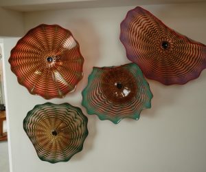Wall SeaShapes Art Glass by Artist Robert Kaindl